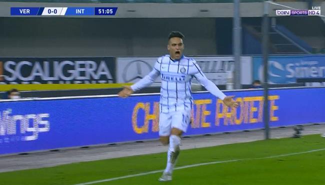 هدف لاوتارو مارتينيز فى مرمي هيلاس فيرونا بالدوري الايطالي