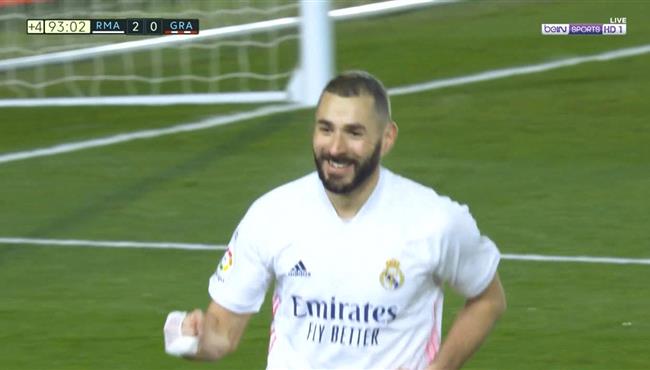 هدف بنزيما في مرمي غرناطة بالدوري الاسباني