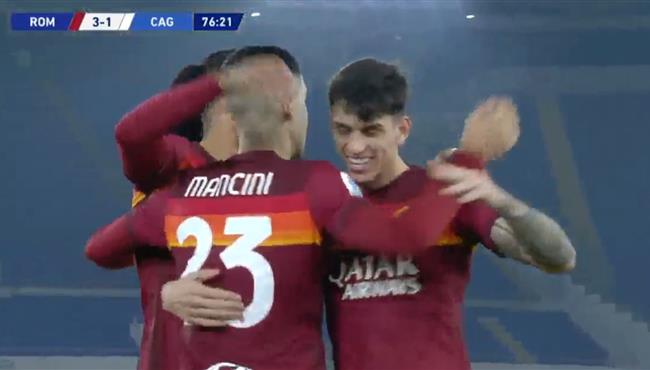 اهداف مباراة روما وكالياري 3 2 الدوري الايطالي