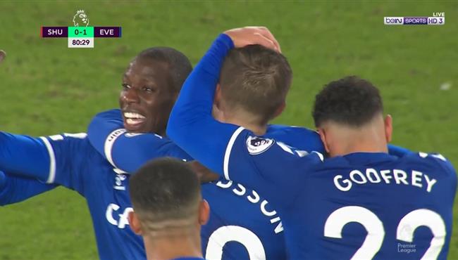 هدف فوز ايفرتون على شيفيلد يونايتد 1 0 الدوري الانجليزي