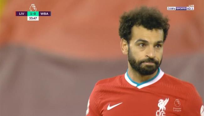محمد صلاح كاد ان يسجل هدف امام وست بروميتش