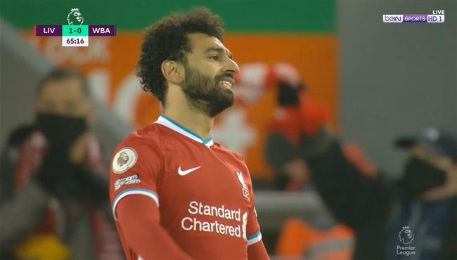 محمد صلاح يهدر فرصه هدف لليفربول امام وست بروميتش