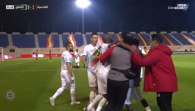 اهداف مباراة الاتفاق والقادسية 2 1 الدوري السعودي