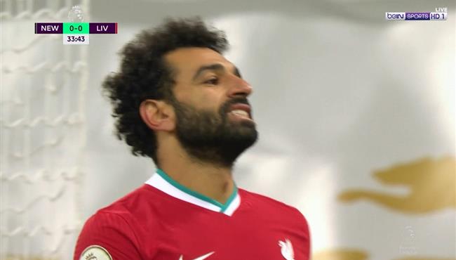 محمد صلاح يهدر انفراد تام امام نيوكاسل