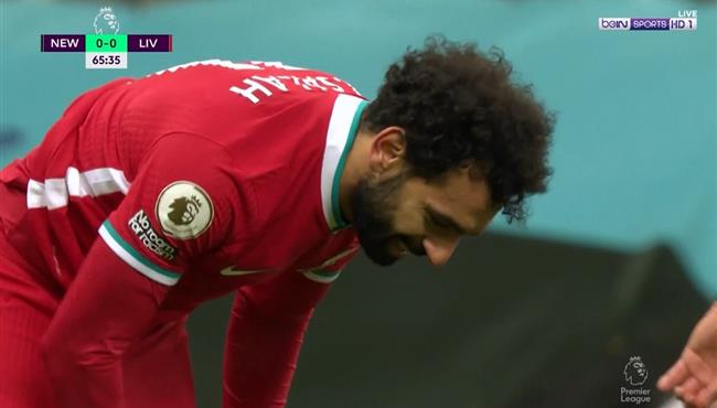 محمد صلاح يتلاعب بالمدفع ويهدر هدف محقق امام نيوكاسل