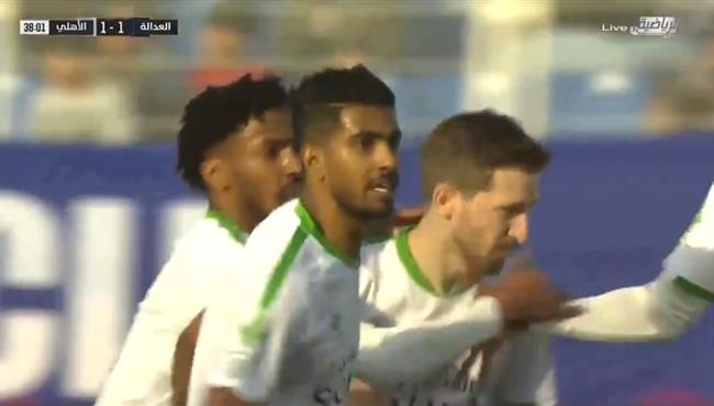 اهداف مباراة الاهلي والعدالة 1 1 الدوري السعودي