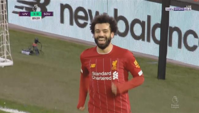 هدف محمد صلاح الثاني فى مرمى ساوثهامبتون بالدوري الانجليزي