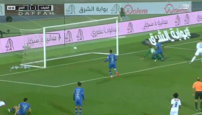 اهداف مباراة الشباب والفتح 2 1 الدوري السعودي