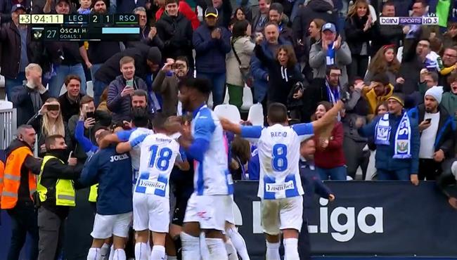 اهداف مباراة ليجانيس وريال سوسيداد 2 1 الدوري الاسباني