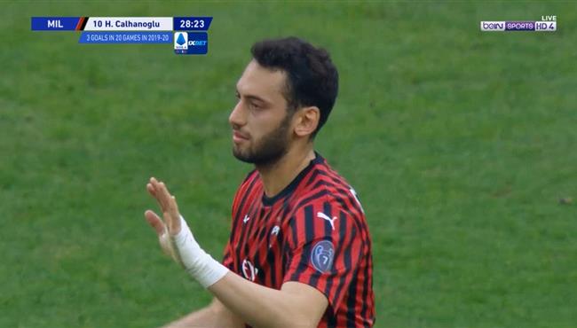 هدف كالهانوجلو في مرمي هيلاس فيرونا 1 1 الدوري الايطالي