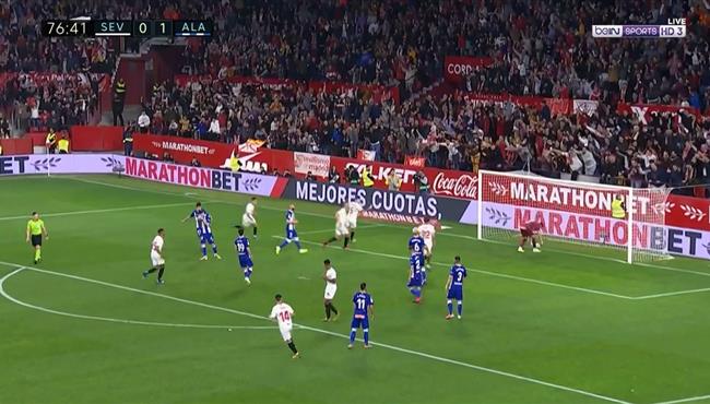 اهداف مباراة اشبيلية وديبورتيفو الافيس 1 1 الدوري الاسباني