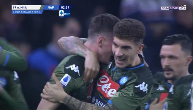 هدف نابولي الاول في مرمي ساميدوريا بالدوري الايطالي