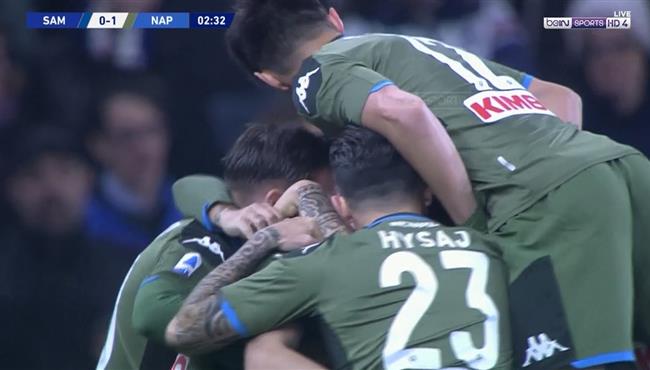 اهداف مباراة نابولي وسامبدوريا 4 2 الدوري الايطالي