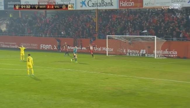 اهداف مباراة فياريال وميراندس 2 4 الدوري الاسباني