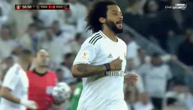 هدف ريال مدريد الاول في مرمي ريال سوسيداد مارسيلو
