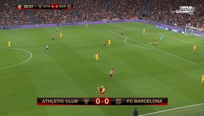 خطا تيرشتيجن كاد ان بكلف برشلونة هدف اول لاتليتك بلباو