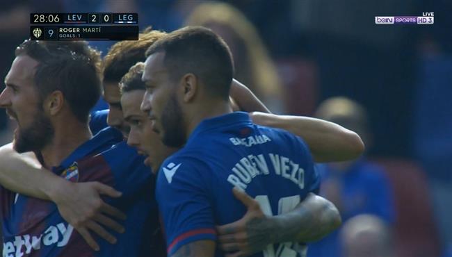 اهداف مباراة ليفانتي وليجانيس 2 0 الدوري الاسباني