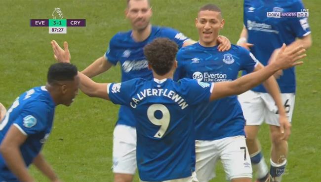 اهدف مباراة ايفرتون وكريستال بالاس 3 1 الدوري الانجليزي