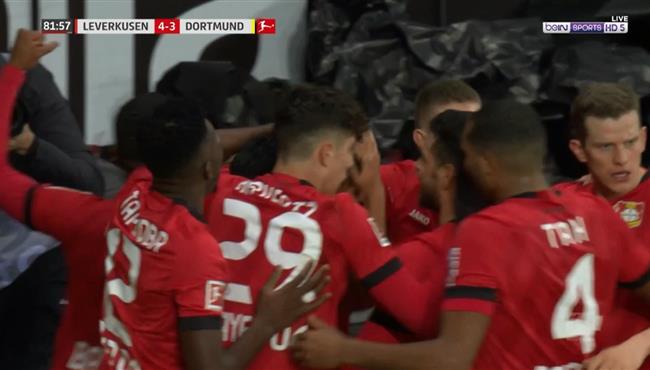 اهداف مباراة بوروسيا دورتموند وباير ليفركوزن 3 4 تعليق عصام الشوالي