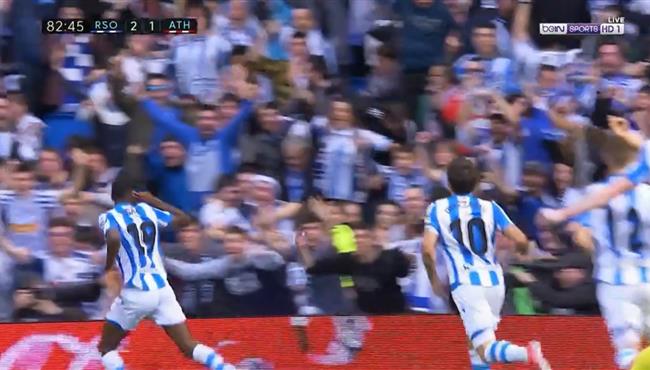 اهداف مباراة ريال سوسيداد واتلتيك يبلباو 2 1 الدوري الاسباني