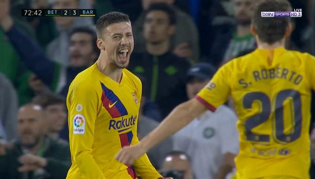 هدف برشلونة الثالث في مرمي ريال بيتيس لينجليت