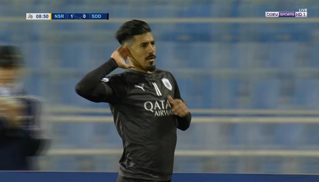 هدف بغداد بونجاح في مرمي النصر تعليق حفيظ دراجي