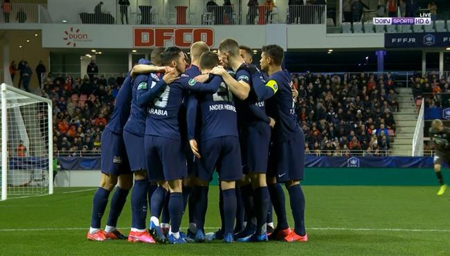 اهداف مباراة باريس سان جيرمان وديجون 6 1 كأس فرنسا