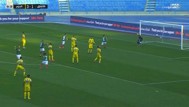 اهداف مباراة الاتفاق والحزم 2 3 الدوري السعودي