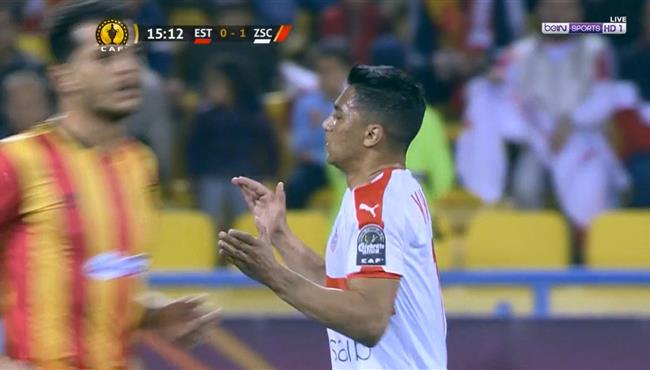 مصطفي محمد كاد ان يسجل هدف صاروخي في مرمي الترجي بكأس السوبر الافريقي