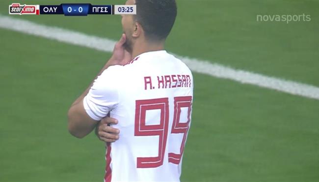 هدف احمد حسن كوكا في مرمي بانيونيوس أثينا بالدوري اليوناني