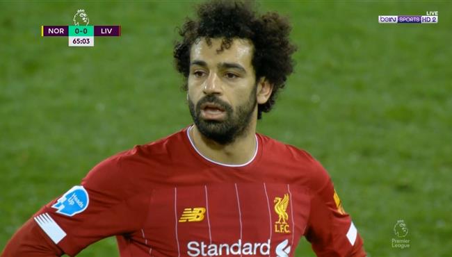 محمد صلاح يهدر فرصه هدف امام نورويتش سيتي