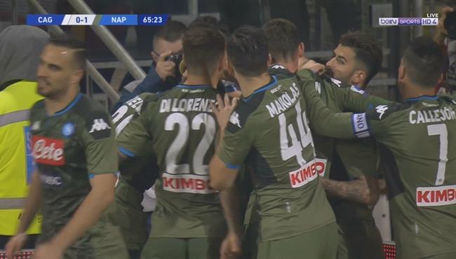 هدف فوز نابولي الرائع علي كالياري 1 0 الدوري الايطالي