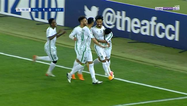 هدف الاهلي الاول في مرمي استقلال طهران سلمان المؤشر
