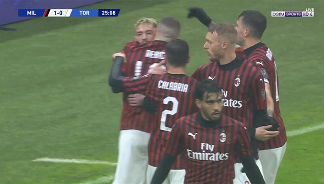 هدف فوز ميلان على تورينو 1 0 الدوري الايطالي