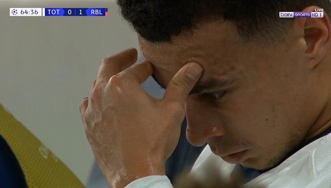 انفعال ديلي الي بعد تبديله في مباراة توتنهام ولايبزج
