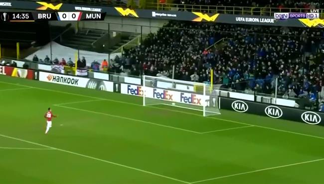 اهداف مباراة مانشستر يونايتد وكلوب بروج 1 1 الدوري الاوروبي