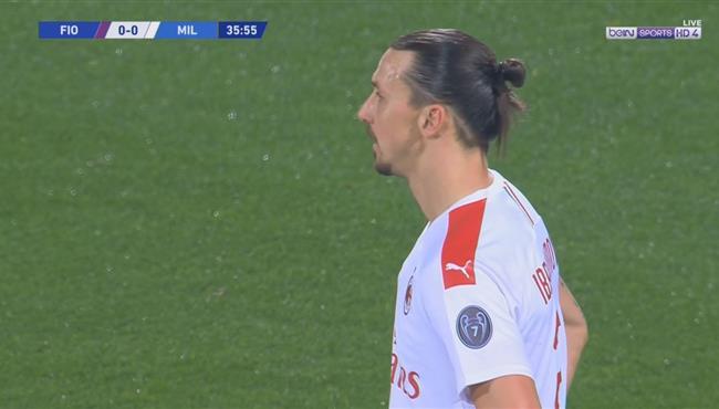 هدف ابراهيموفيتش الملغي امام فيورنتينا بالدوري الايطالي