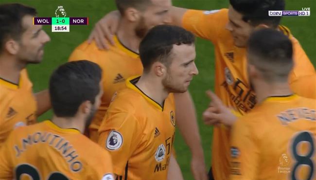 اهداف مباراة ولفرهامبتون ونوريتش سيتي 3 0 الدوري الانجليزي