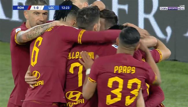 اهداف مباراة روما وليتشي 4 0 الدوري الايطالي