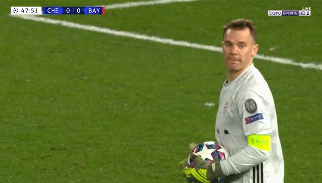 نوير ينقذ مرماه من هدف لتشيلسي في دوري ابطال اوروبا