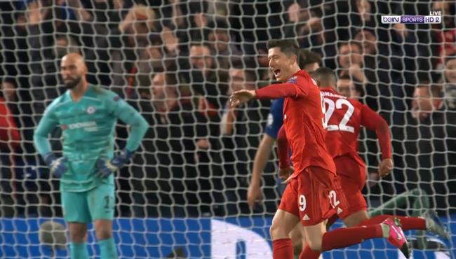 هدف ليفاندوفسكي في مرمي تشيلسي بدوري ابطال اوروبا