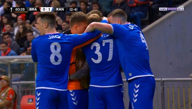 هدف فوز رينجرز علي سبوريتنج براجا 1 0 الدوري الاوروبي