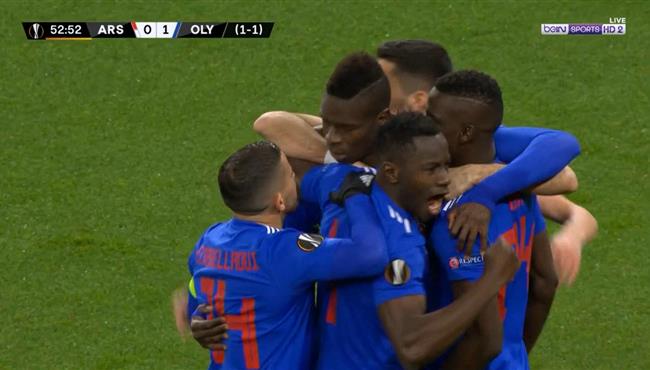 اهداف مباراة ارسنال واولمبياكوس 1 2 الدوري الاوروبي