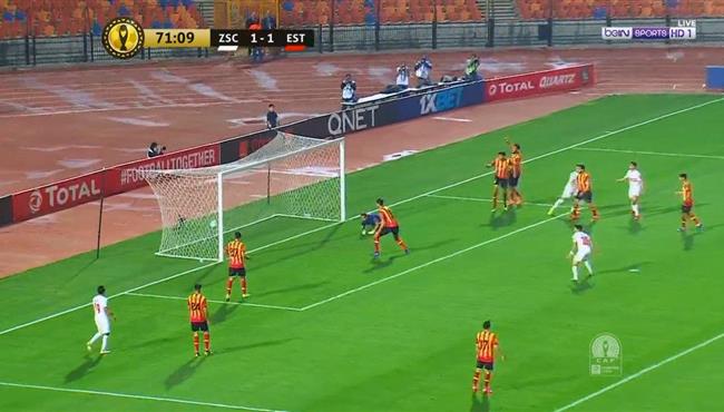 هدف الزمالك الثاني في مرمي الترجي اشرف بن شرقي