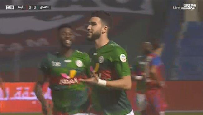 هدف وليد ازارو الاول في مرمي ابها بالدوري السعودي