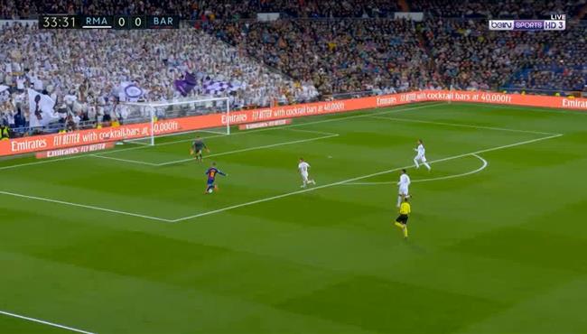 انقاذ رائع من كورتوا لمرمي ريال مدريد من هدف محقق لـ برشلونة