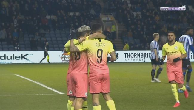 هدف فوز مانشستر سيتي علي شيفيلد وينزداي 1 0 كأس الاتحاد الانجليزي