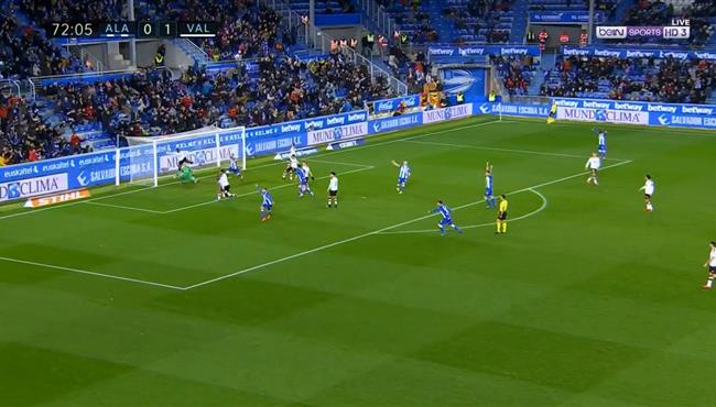 اهداف مباراة فالنسيا وديبورتيفو الافيس 1 1 الدوري الاسباني