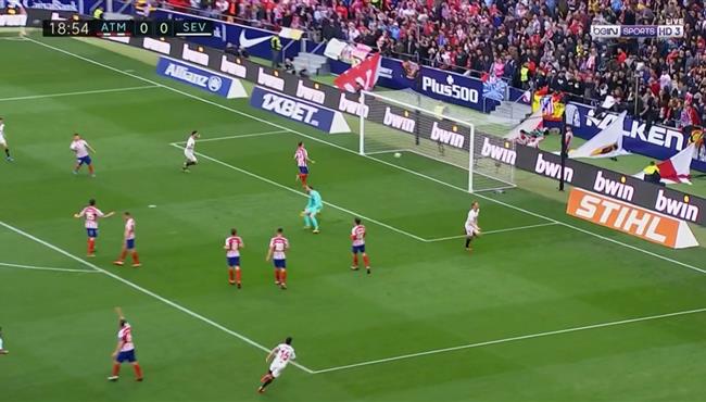 اهداف مباراة اتلتيكو مدريد واشبيليه 2 2 الدوري الاسباني