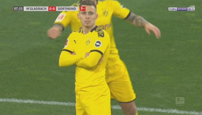 هدف ثورجان هازارد الرائع في مرمي بوروسيا مونشنجلادباخ اسيست هالاند